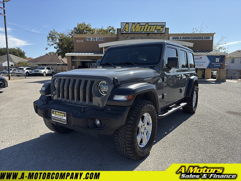 Used 2020  Jeep Wrangler Unlimited 4d SUV 4WD Sport at A Motors Sales & Finance near San Antonio, TX