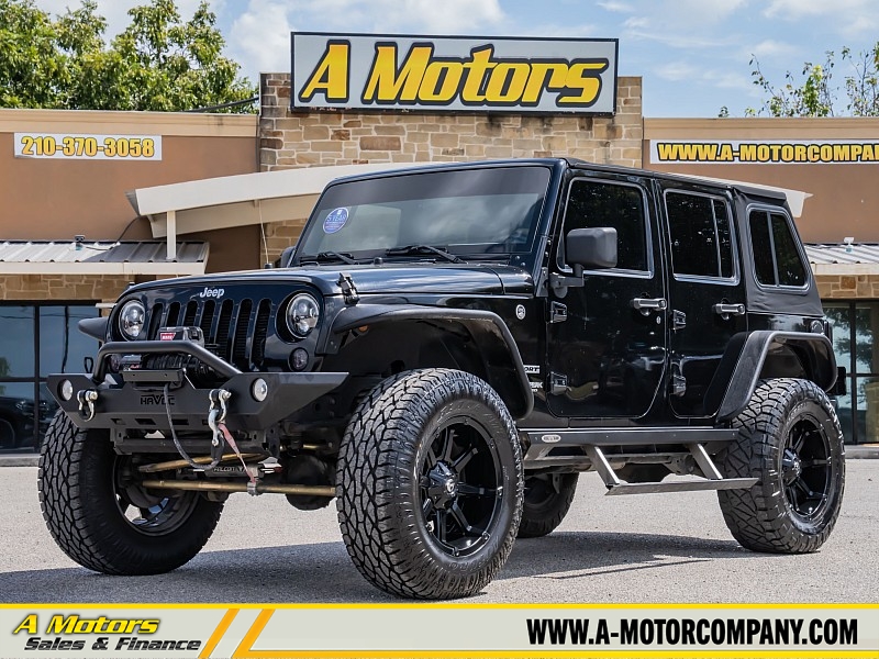 Used 2018  Jeep Wrangler JK Unlimited 4d SUV 4WD Sport S at A Motors Sales & Finance near San Antonio&comma; TX