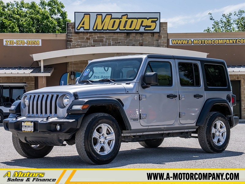 Used 2018  Jeep Wrangler Unlimited 4d SUV 4WD Sport at A Motors Sales & Finance near San Antonio&comma; TX