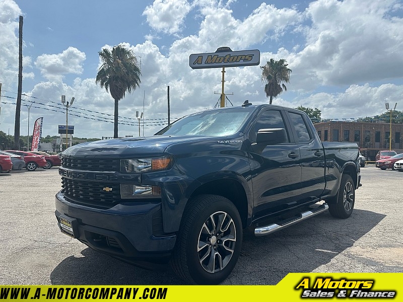 Used 2020  Chevrolet Silverado 1500 2WD Double Cab Custom at A Motors Sales & Finance near San Antonio, TX