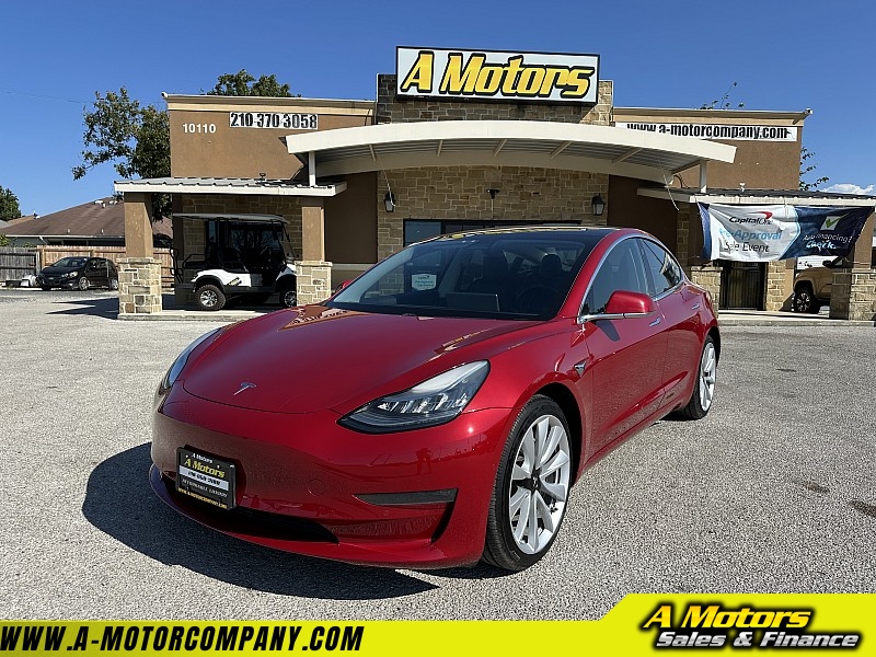 Used 2018  Tesla Model 3 4d Sedan AWD Long Range at A Motors Sales & Finance near San Antonio, TX