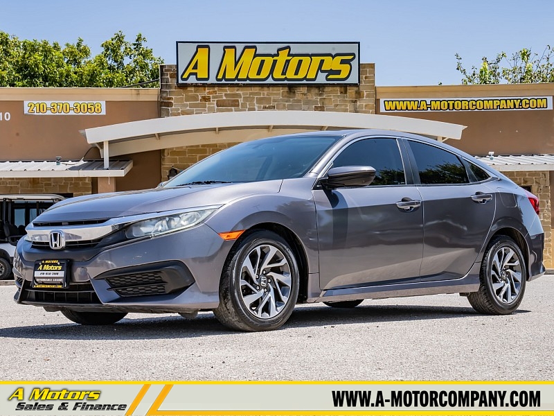 Used 2016  Honda Civic Sedan 4d EX at A Motors Sales & Finance near San Antonio&comma; TX