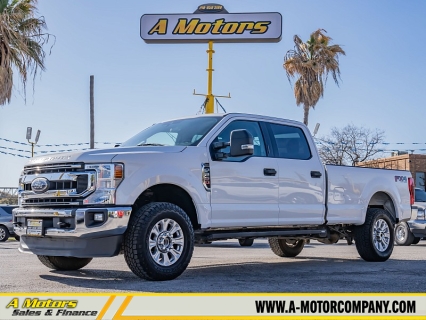 Used 2021 Ford Super Duty F-250 4WD XLT Crew Cab SRW 8' Box at A Motors Sales & Finance near San Antonio, TX