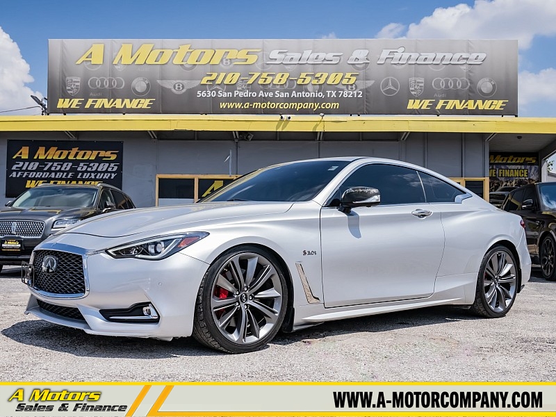 Used 2018  INFINITI Q60 2d Coupe RWD 3.0t Red Sport 400 at A Motors Sales & Finance near San Antonio, TX