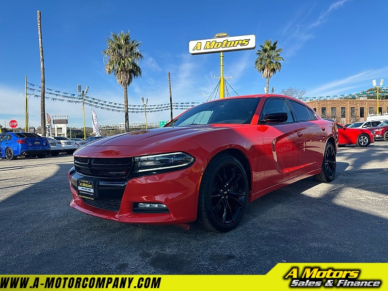 Used 2018  Dodge Charger 4d Sedan RWD SXT Plus at A Motors Sales & Finance near San Antonio, TX