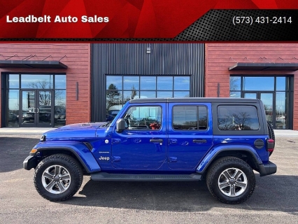 Used 2020 Jeep Wrangler Unlimited Sahara 4x4 at Leadbelt Auto Sales near Leadington, MO