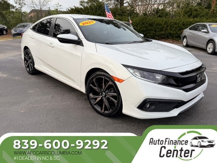 Used 2021 Honda Civic Sedan Sport CVT at Auto Finance Center of Columbia near West Columbia, SC