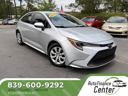 Used 2020 Toyota Corolla 4d Sedan LE at Auto Finance Center of Columbia near West Columbia, SC