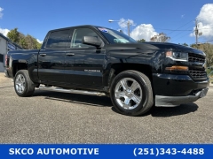 Used 2018  Chevrolet Silverado 1500 2WD Crew Cab Custom at SKCO Automotive near Mobile, AL