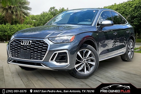 Used 2022 Audi Q5 Sportback S line Premium 45 TFSI quattro at Pre-Owned Plus near San Antonio, TX