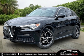  2019 Alfa Romeo Stelvio 4d SUV AWD Ti at Pre-Owned Plus near San Antonio, TX