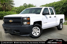 Used 2014  Chevrolet Silverado 1500 2WD Double Cab Work Truck w&sol;1WT at Pre-Owned Plus near San Antonio&comma; TX