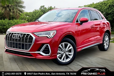 Used 2023 Audi Q3 S line Premium 45 TFSI quattro at Pre-Owned Plus near San Antonio, TX