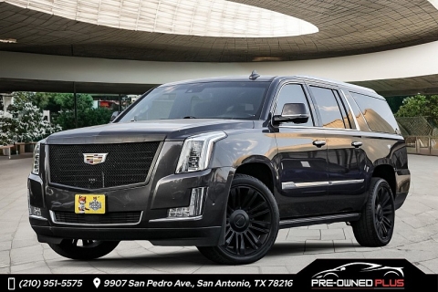 Used 2018 Cadillac Escalade ESV 4d SUV 4WD Platinum at Pre-Owned Plus near San Antonio, TX