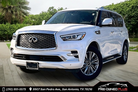 Used 2024 INFINITI QX80 LUXE AWD at Pre-Owned Plus near San Antonio, TX