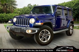  2020 Jeep Wrangler Unlimited Sahara 4x4 at Pre-Owned Plus near San Antonio, TX