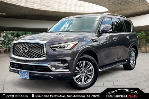 Used 2022 INFINITI QX80 LUXE AWD at Pre-Owned Plus near San Antonio, TX