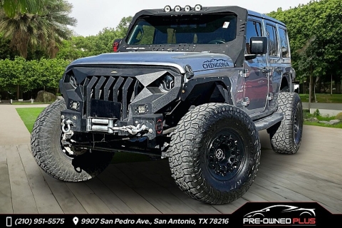 Used 2020 Jeep Wrangler Unlimited 4d SUV 4WD Sahara at Pre-Owned Plus near San Antonio, TX