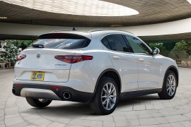Used 2018 Alfa Romeo Stelvio 4d SUV AWD Ti at Pre-Owned Plus near San Antonio, TX