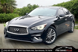 Used 2019  INFINITI Q50 4d Sedan RWD 3&period;0t LUXE at Pre-Owned Plus near San Antonio&comma; TX