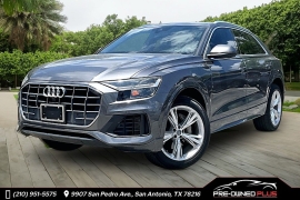  2019 Audi Q8 4d SUV 3&period;0T Quattro Premium Plus at Pre-Owned Plus near San Antonio&comma; TX