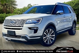 Used 2018  Ford Explorer 4d SUV 4WD Platinum at Pre-Owned Plus near San Antonio&comma; TX