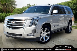  2017 Cadillac Escalade ESV 4d SUV RWD Premium Luxury at Pre-Owned Plus near San Antonio, TX