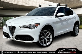 Used 2019 Alfa Romeo Stelvio 4d SUV AWD Ti Sport at Pre-Owned Plus near San Antonio, TX