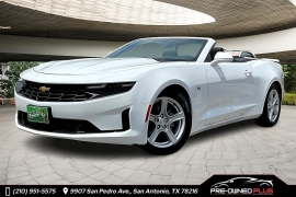 Used 2023 Chevrolet Camaro 2dr Conv 1LT at Pre-Owned Plus near San Antonio, TX