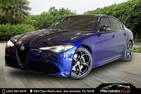 Used 2020 Alfa Romeo Giulia 4d Sedan RWD Ti Sport Carbon at Pre-Owned Plus near San Antonio, TX