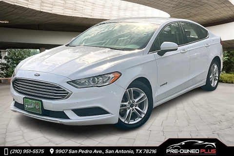 Used 2018 Ford Fusion Hybrid 4d Sedan S at Pre-Owned Plus near San Antonio, TX